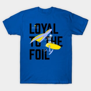 Northwest Foil Club: LOYAL / Purple & Gold (Background text) T-Shirt